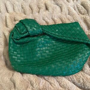 Small Green Woven Bag